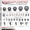 Service Caster 3.5'' Thermoplastic Rubber Swivel 1-1/2'' Expanding Stem Caster Set with Brake, 4PK SCC-EX20S3514-TPRB-PLB-112-4 - alternate 3